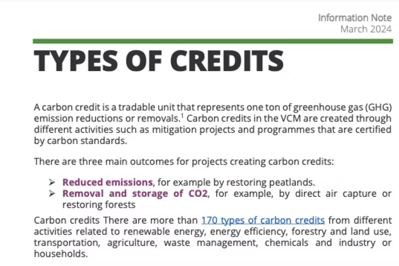 02 Types of Carbon Credits